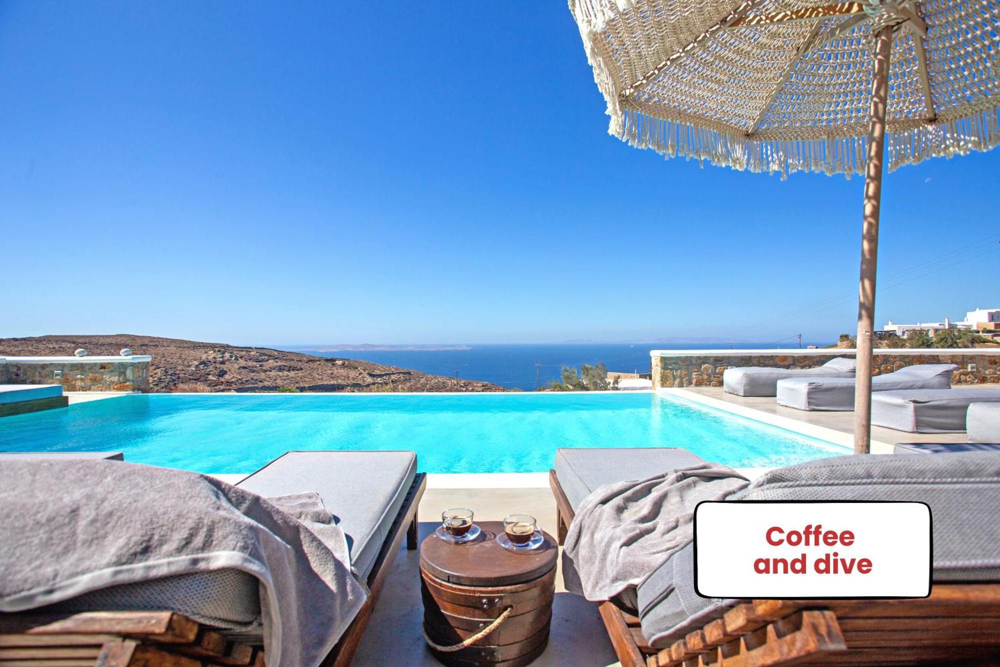 Villa Panamera Mykonos, Private Heaven, Supreme View! Fanari  Exterior photo